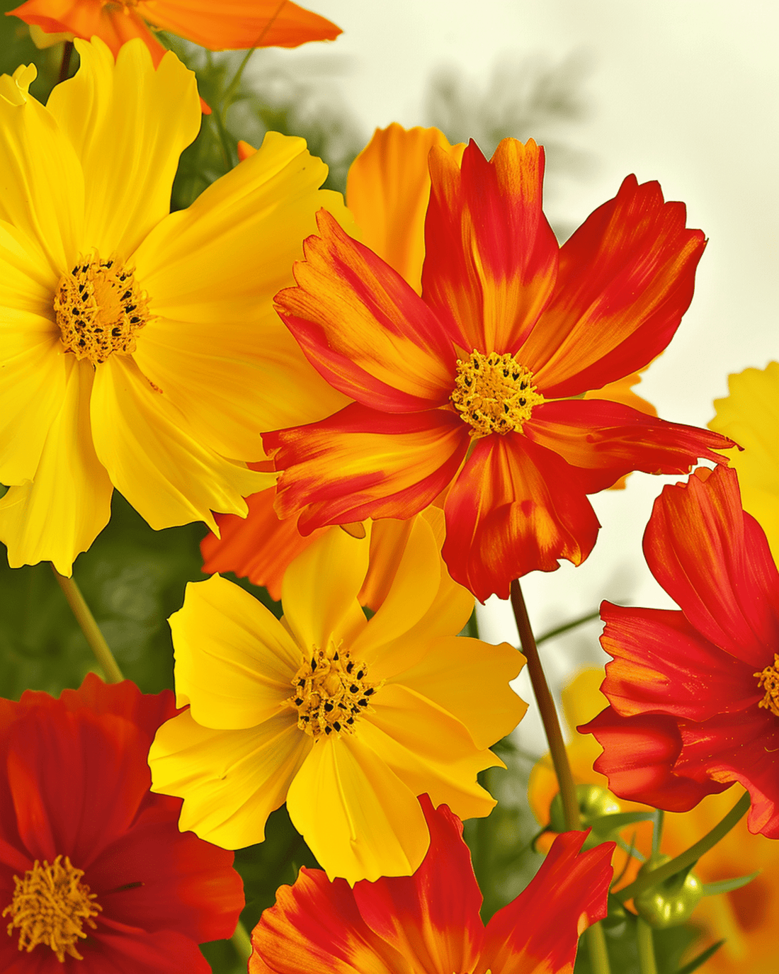 Cosmos (Cosmos bipinnatus) cultivado a partir de semente — uma flor de fácil cultivo para principiantes