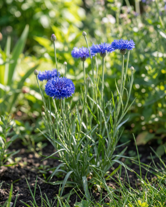 Centáurea Blue Ball (Centaurea cyanus) – sementes biológicas de flor anual da SeedsChoice
