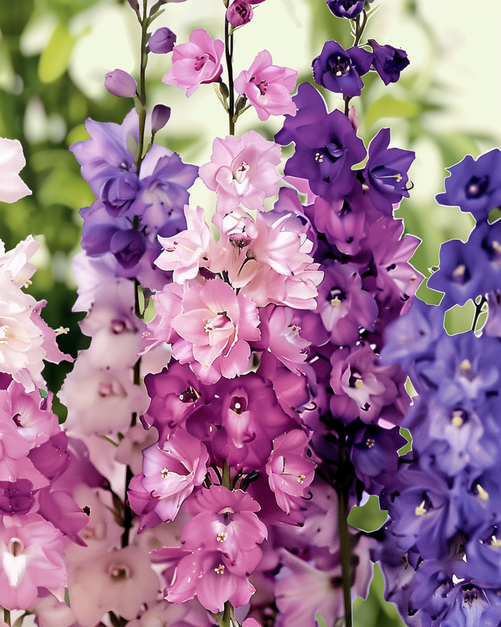 Sementes de esporão-de-cavalheiro Imperial Mix (Delphinium consolida) – flor anual biológica