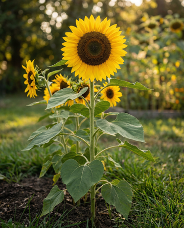 Girasol simple gigante (Helianthus annuus) – semillas de flor anual ecológicas de SeedsChoice