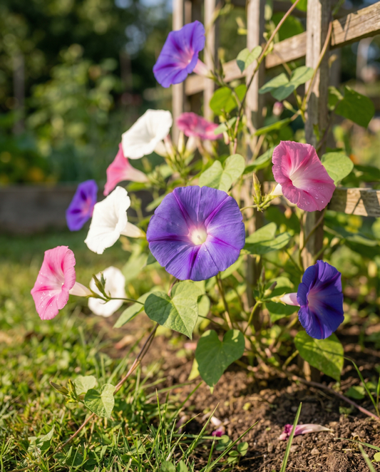 Mixed Pack (Ipomoea purpurea) – sementes biológicas de flores anuais da SeedsChoice