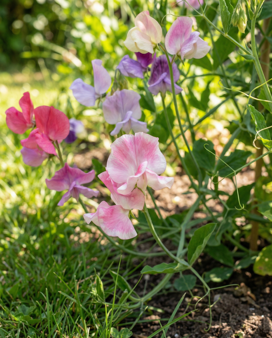 Guisante de olor Spencer Mixed (Lathyrus odoratus) – semillas de flor anual ecológica de SeedsChoice