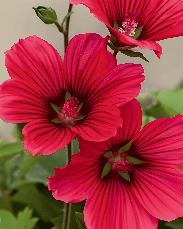 Sementes Red Queen (Malope trifida) – flor anual biológica