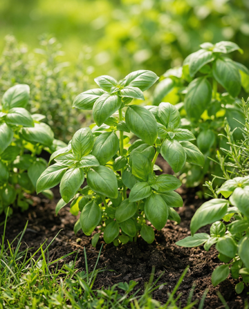 Manjericão Italiano Classico (Ocimum basilicum) – sementes anuais biológicas da SeedsChoice