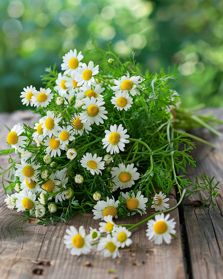 Sementes de camomila (Matricaria chamomilla) – erva anual biológica