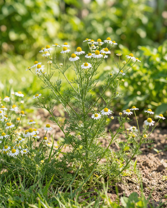 Camomila (Matricaria chamomilla) – sementes biológicas de erva aromática anual da SeedsChoice