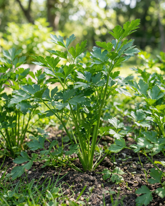 Salsa Gigante D'italia (Petroselinum crispum) – sementes biológicas bienais da SeedsChoice