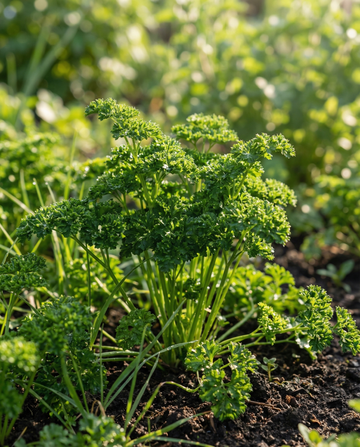 Perejil Moss Curled (Petroselinum crispum) – semillas de hierba anual ecológica de SeedsChoice
