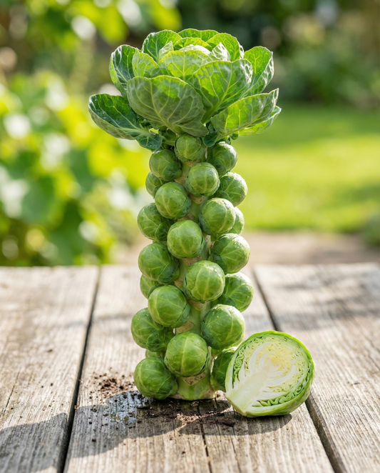 Couve de Bruxelas Doric F1 (Brassica oleracea) – sementes biológicas bienais da SeedsChoice