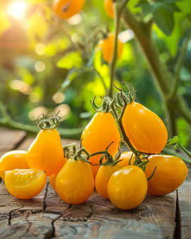 Semillas ecológicas de tomate cherry Yellow Pearshaped Solanum lycopersicum anuales