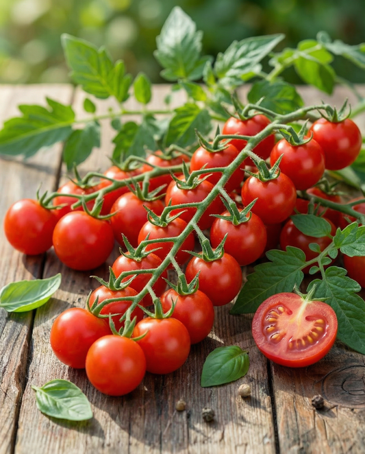 Tomate-cereja Sweetie (Solanum lycopersicum) – sementes biológicas de hortícola anual da SeedsChoice
