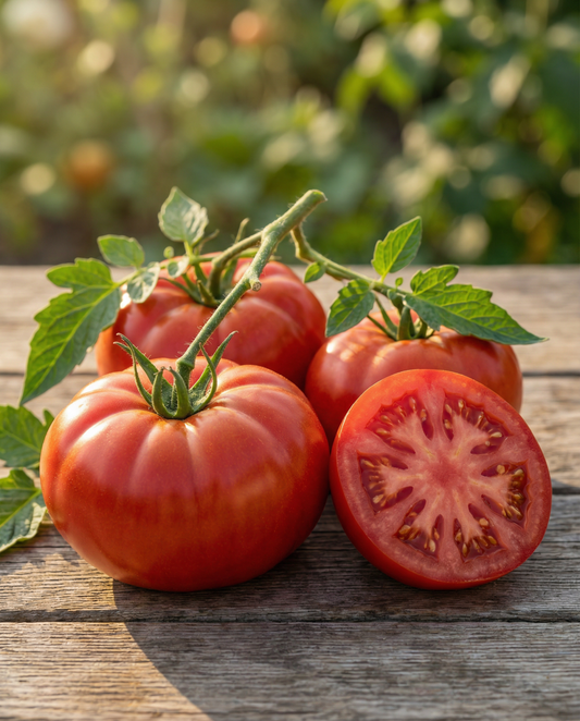 Tomate beefsteak Marmande (Solanum lycopersicum) – sementes biológicas de hortícola anual da SeedsChoice