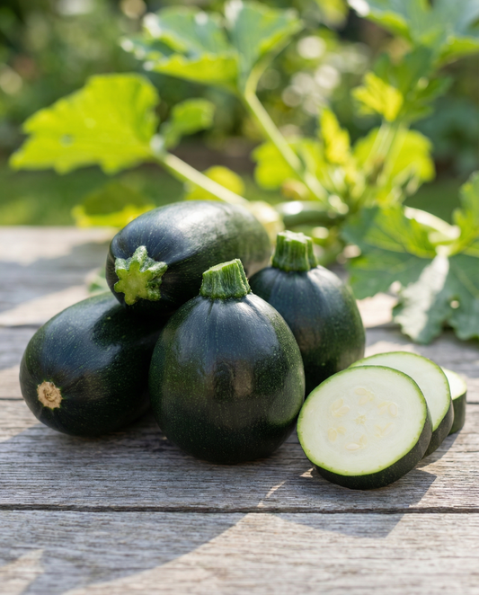 Courgette Black Beauty (Cucurbita pepo) – sementes anuais biológicas da SeedsChoice