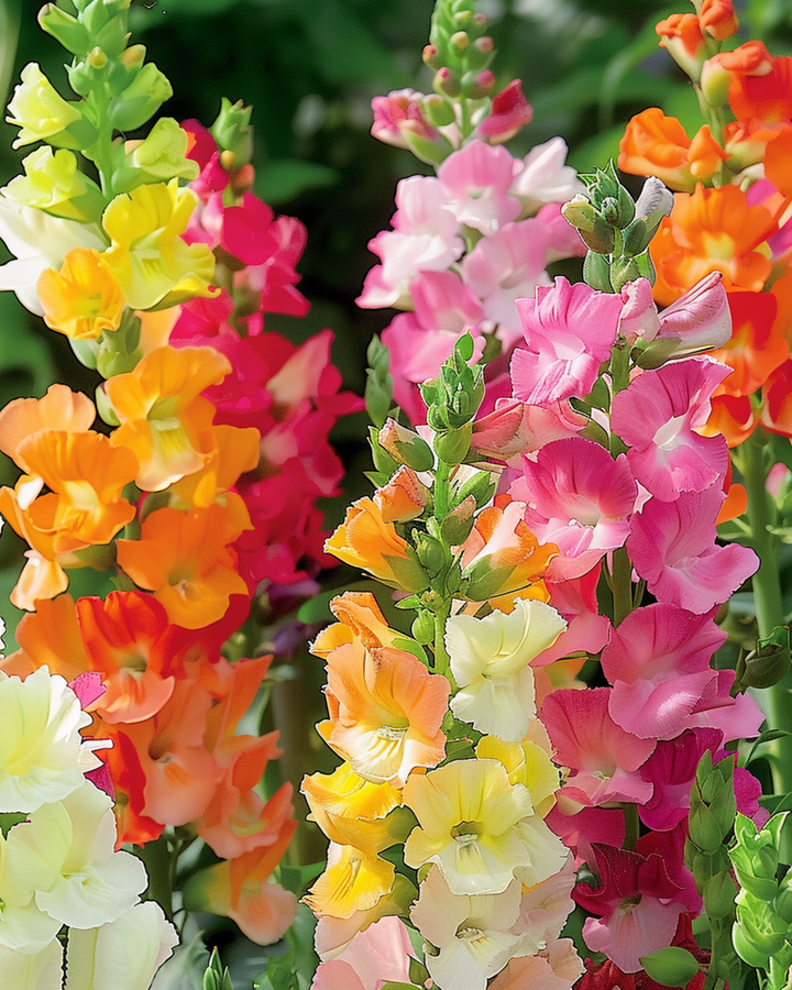 Sementes de boca-de-lobo Half Tall (Antirrhinum majus) – mistura anual