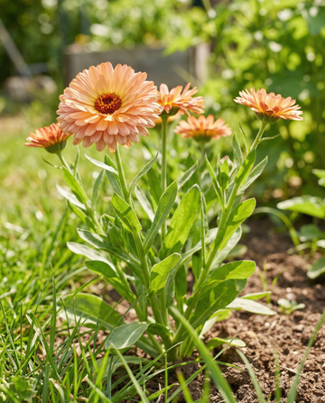 Cravo-de-burro Touch Of Red Buff (Calendula officinalis) – sementes de flor anual da SeedsChoice