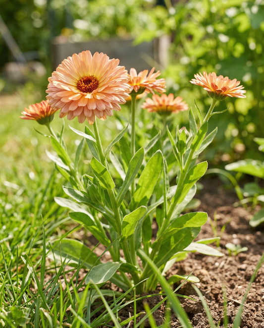 Caléndula Touch Of Red Buff (Calendula officinalis) – semillas de flor anual de SeedsChoice