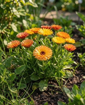 Calendula Fiesta Gitana Mix (Calendula officinalis) – sementes de flor anual da SeedsChoice
