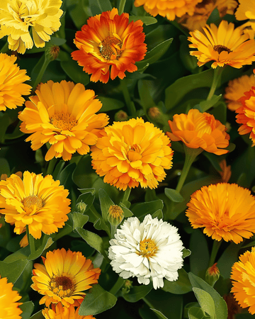 Sementes de calêndula Fiesta Gitana Mix (Calendula officinalis) – flor anual