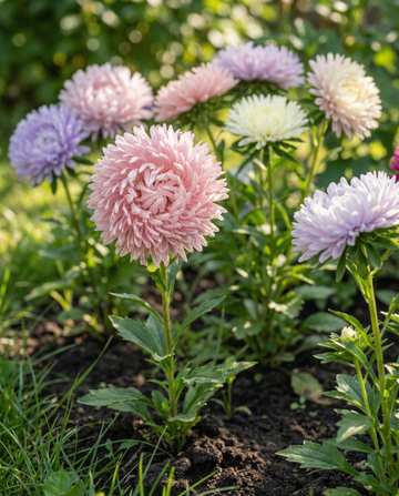 Aster Ostrich Feather Mixed Colors (Callistephus chinensis) – sementes de mistura anual da SeedsChoice
