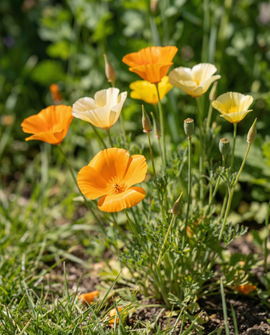 Sementes de flores anuais simples em mistura