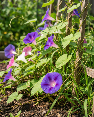 Trepadeira florida de cores mistas (Ipomoea purpurea) – sementes de trepadeira anual da SeedsChoice