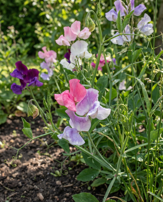 Ervilha-de-cheiro Colorama Mix (Lathyrus odoratus) – sementes de flor anual da SeedsChoice