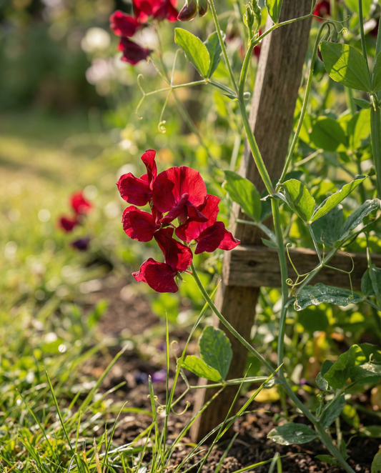 Ervilha-de-cheiro trepadora Royal Family Red Climber (Lathyrus odoratus) – sementes de trepadeira anual da SeedsChoice