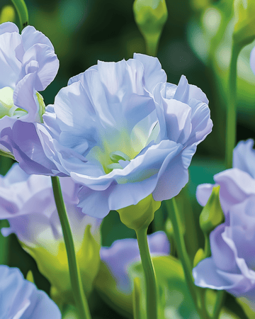 Sementes de Lisianthus Sky Blue (Eustoma grandiflorum) – flor anual