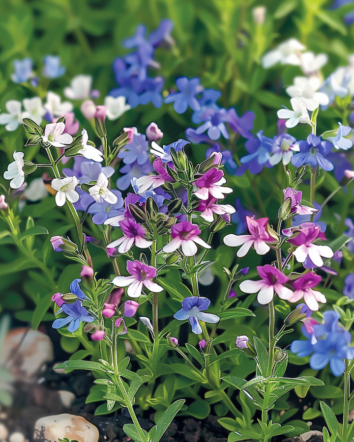 Semillas de mezcla String Of Pearls (Lobelia erinus) – mezcla anual
