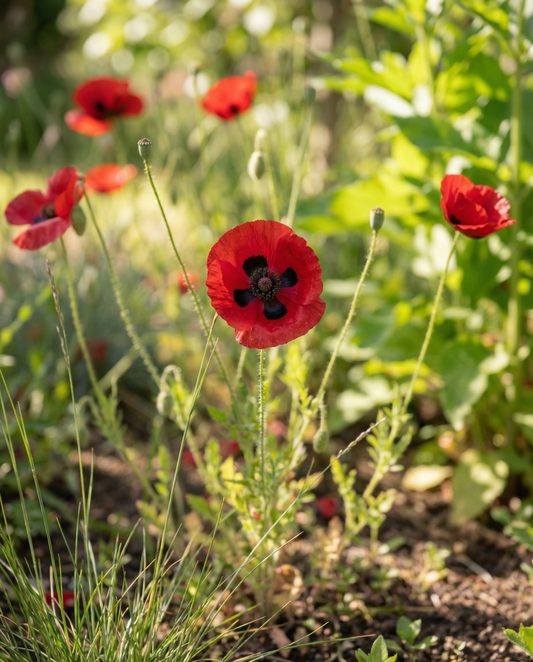 Amapola Lady Bird (Papaver commutatum) – semillas de flores anuales de SeedsChoice