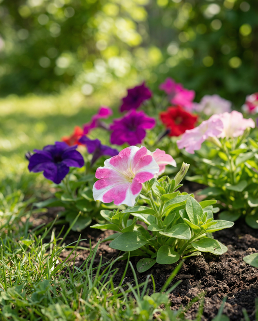 Petunia enana mezclada (Petunia hybrida) – semillas de mezcla anual de SeedsChoice