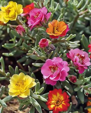 Sementes Double Mixed (Portulaca grandiflora) – flor anual