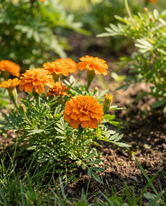 Tagetes Petite Orange (Tagetes patula) – semillas de flor anual de SeedsChoice