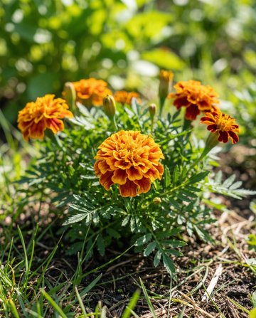 Cravo-de-defunto Petite Harmony (Tagetes patula) – sementes de flor anual da SeedsChoice