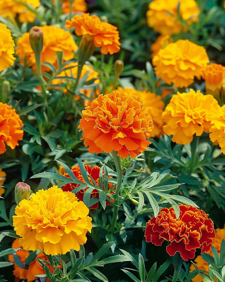 Semillas de tagetes Bonita (Tagetes patula) – flor anual