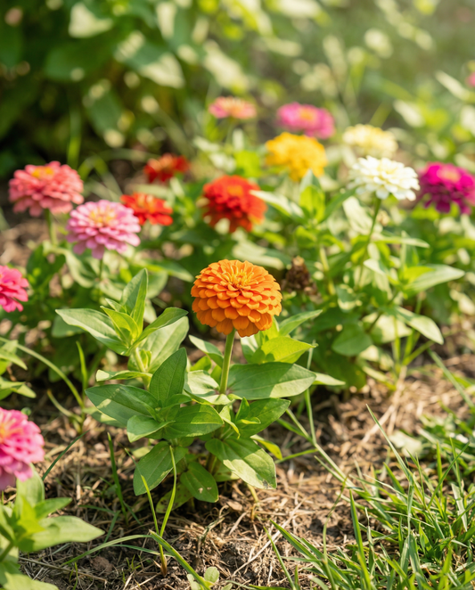 Lilliput Mixed (Zinnia elegans) – sementes de mistura anual da SeedsChoice