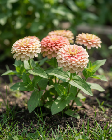 Thumbelina Dwarf Mixed (Zinnia elegans) – sementes de mistura anual da SeedsChoice