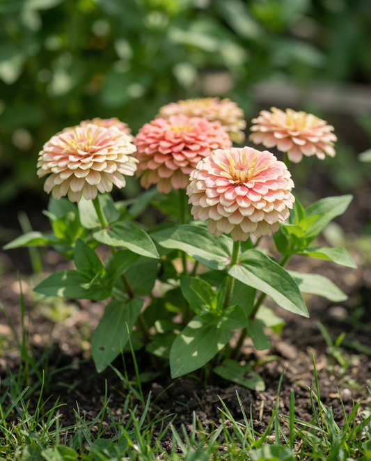 Thumbelina Dwarf Mixed (Zinnia elegans) – sementes de mistura anual da SeedsChoice