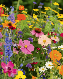 Semillas de flores de verano anuales mezcla para pleno sol de 20 a 80 cm