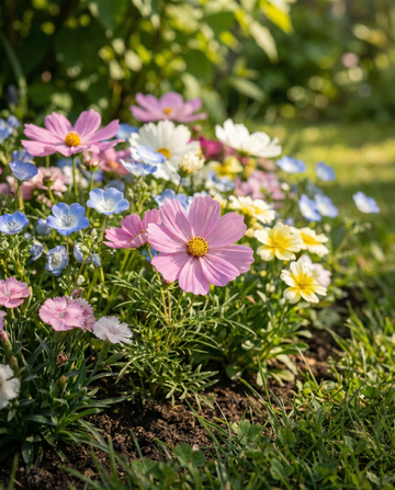 Japanese Carpet Mix pleno sol 15 a 45 cm – sementes de flor anual da SeedsChoice