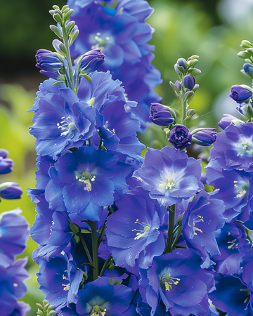 Larkspur Dasante Blue (Delphinium belladonna) – sementes bienais da SeedsChoice