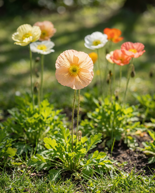 Island Poppy Mixed Colours (Papaver nudicaule) – semillas de flor bienal de SeedsChoice