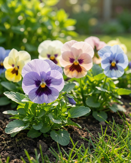 Amor-perfeito Trimardeau Mix (Viola wittrockiana) – sementes de flor bienal da SeedsChoice