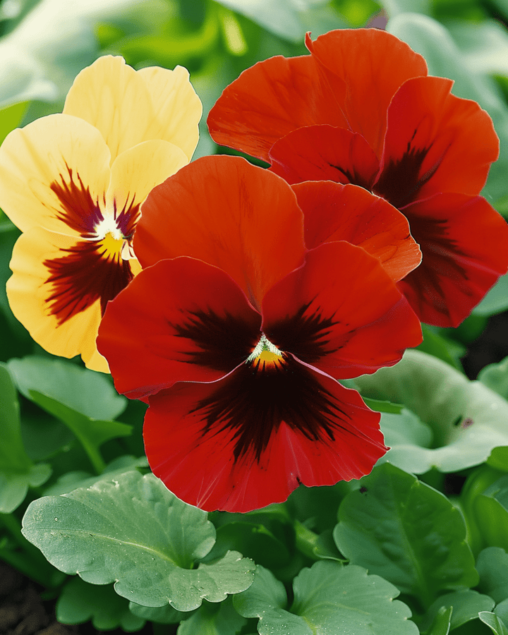 Semillas de pensamiento Red Wing (Viola wittrockiana) – flor bienal