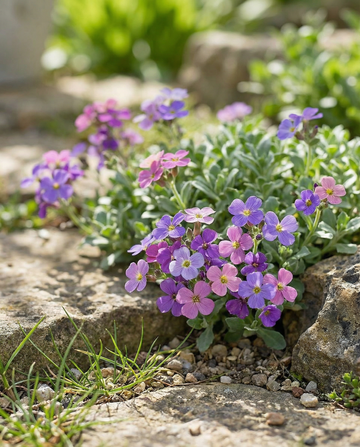 Mistura de Aubreta (Aubrieta hybrida) – sementes de plantas perenes de SeedsChoice