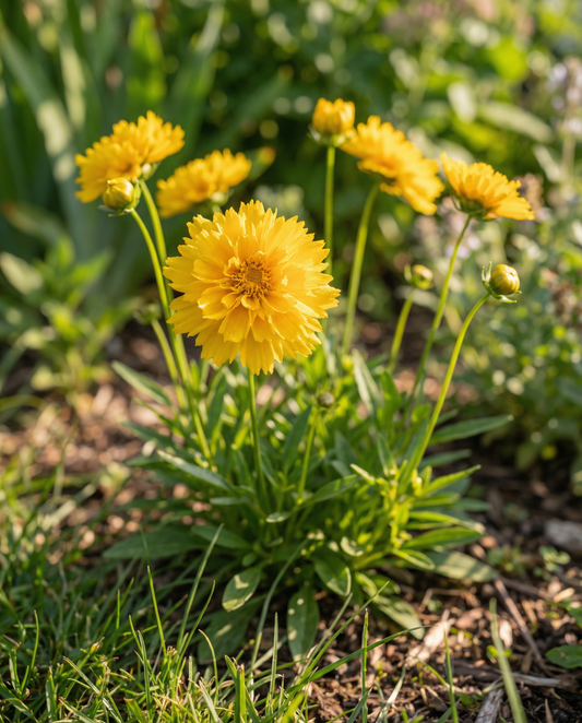 Double Butter Daisy Early Sunrise (Coreopsis grandiflora) – semillas de planta perenne de SeedsChoice