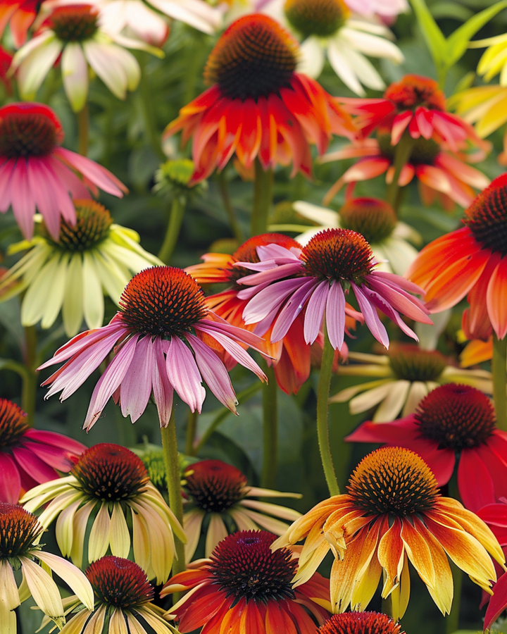 Sementes de coneflower Cheyenne Spirit Mix (Echinacea hybrida) – flor perene