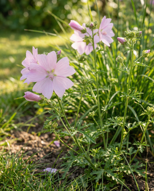 Malva-almiscarada (Malva moschata) – sementes de flor perene da SeedsChoice