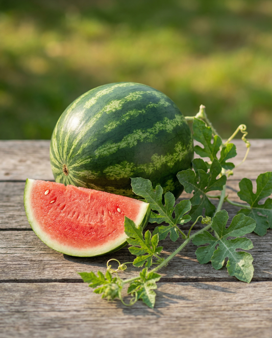 Melancia mini Tigrimini F1 (Citrullus lanatus) – sementes de legume anual da SeedsChoice