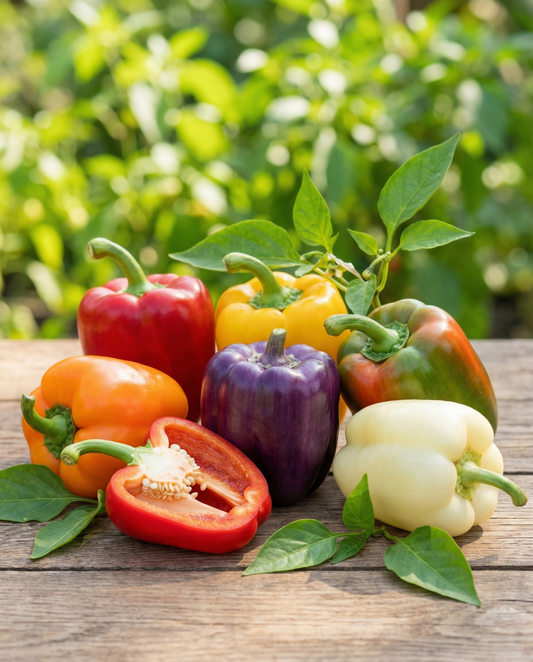 Pimento 5 Color Mixture (Capsicum annuum) – sementes de hortaliça anual da SeedsChoice